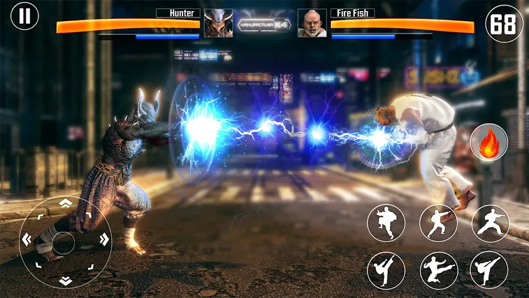 Kung Fu Fighting Karate Games MOD APK на Android — Много денег — скриншот 2