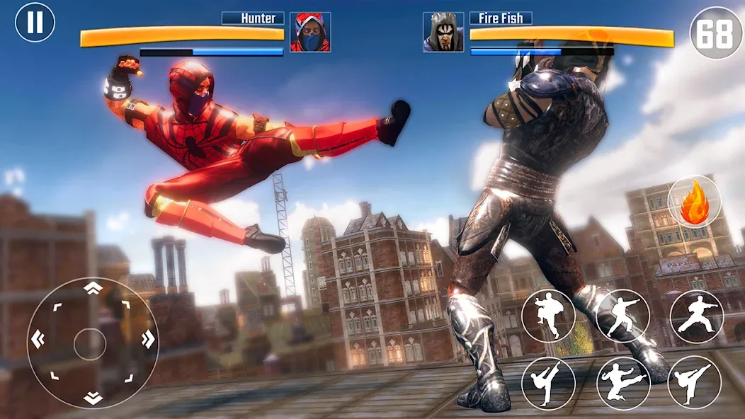 Kung Fu Fighting Karate Games MOD APK на Android — Много денег — скриншот 4