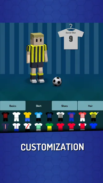 Скачать взлом Champion Soccer Star: Cup Game на Андроид — Много денег и бесконечная энергия — скриншот 1