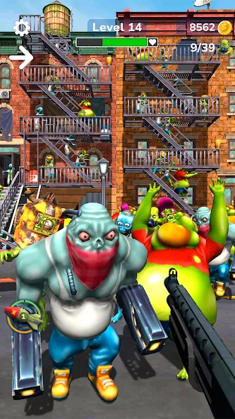 Tower Gunner: Zombie Shooter — Взломанная версия (Много денег и патронов) — скриншот 1 Tower Gunner: Zombie Shooter — Взломанная версия (Много денег и патронов) — скриншот 1