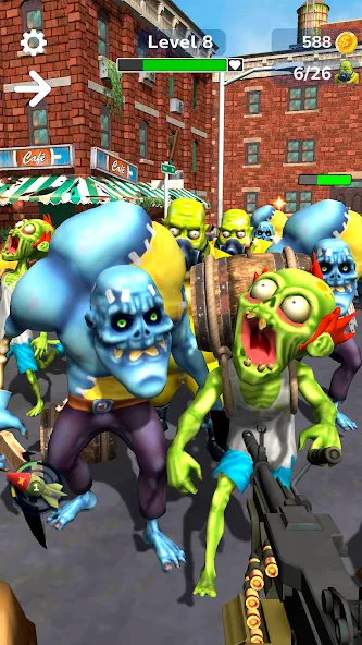 Tower Gunner: Zombie Shooter — Взломанная версия (Много денег и патронов) — скриншот 3 Tower Gunner: Zombie Shooter — Взломанная версия (Много денег и патронов) — скриншот 3