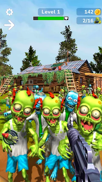 Tower Gunner: Zombie Shooter — Взломанная версия (Много денег и патронов) — скриншот 5