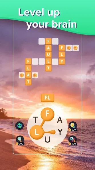 Puzzlescapes Word Search Games Mod APK Бесплатные подсказки — Скачать на Андроид — скриншот 3