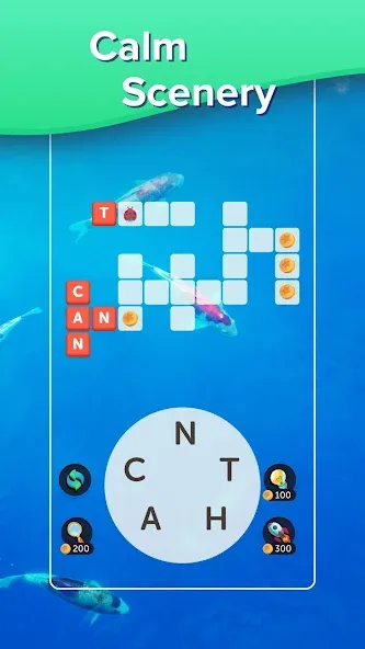 Puzzlescapes Word Search Games Mod APK Бесплатные подсказки — Скачать на Андроид — скриншот 4