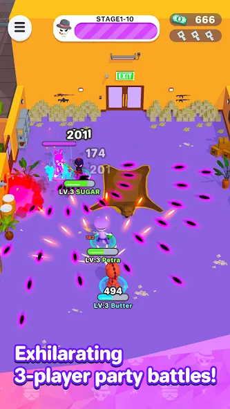 Скачать взломанную Smash Party - Hero Action Game — Много денег — скриншот 2 Скачать взломанную Smash Party - Hero Action Game — Много денег — скриншот 2