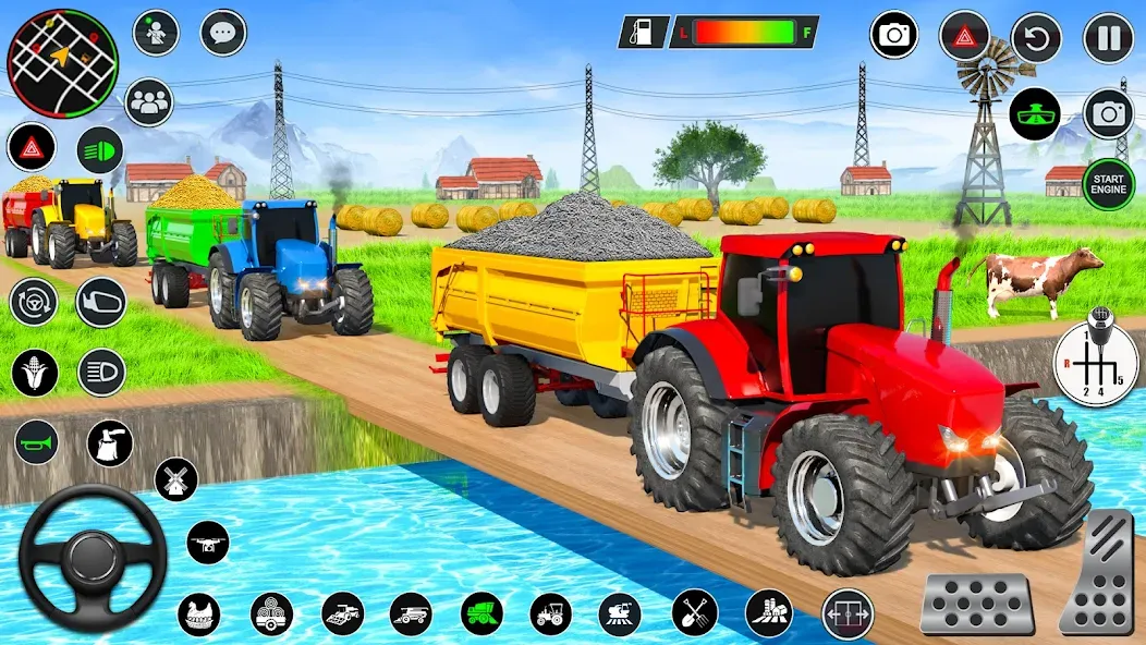 Real Tractor Driving Games — Взломанная версия (Много денег) — скриншот 5