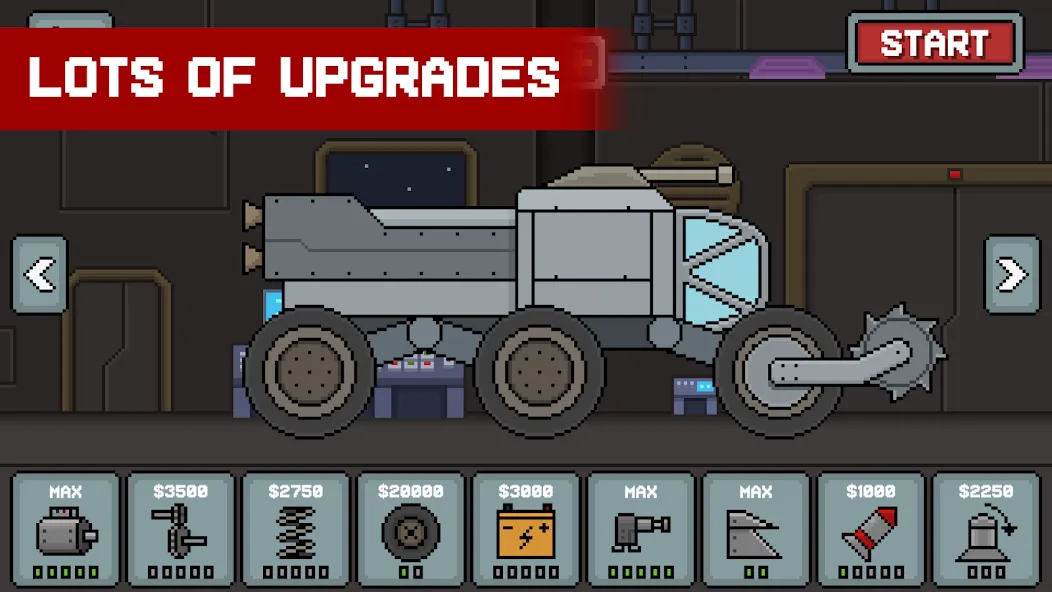 Death Rover: Space Zombie Race Mod APK Много денег — Скачать на Андроид — скриншот 1