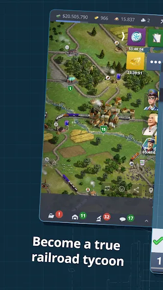 Rail Nation - Railroad Tycoon Mod APK Много денег и золота — Скачать на Андроид — скриншот 1