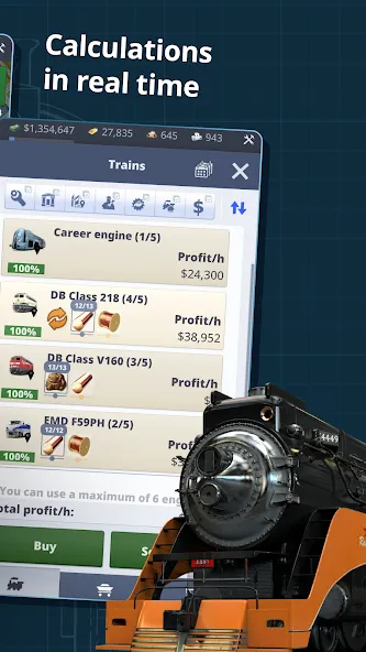 Rail Nation - Railroad Tycoon Mod APK Много денег и золота — Скачать на Андроид — скриншот 4