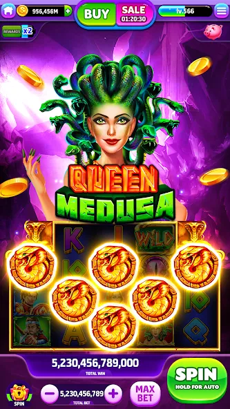 Скачать Spin To Rich - Vegas Slots — Модификация Много денег — скриншот 3