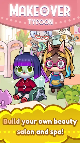 Скачать Idle Cat Makeover: Hair Salon на Android — Много денег — скриншот 4