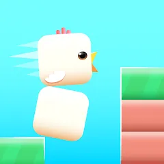 Скачать Square Bird - Flappy Chicken — Последняя версия (Много денег)