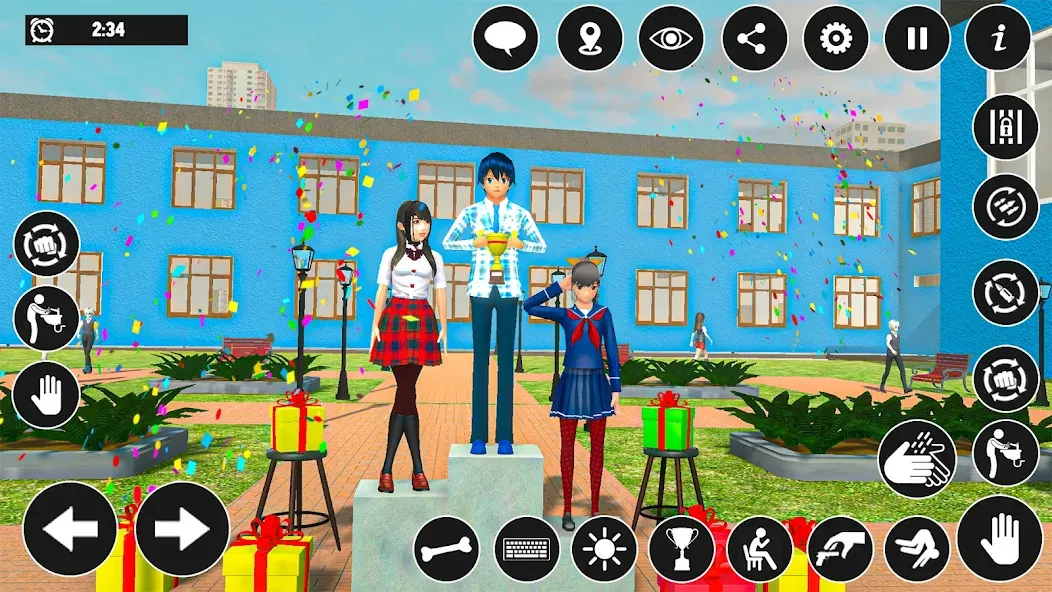High School Boy Virtual Life — Взломанная версия (Много денег) — скриншот 1