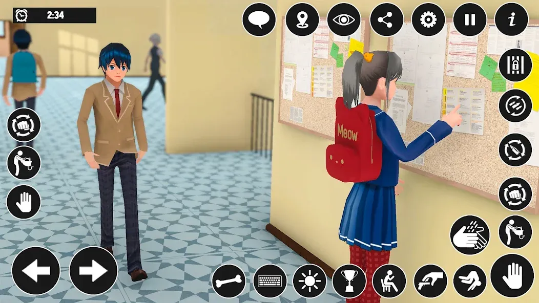 High School Boy Virtual Life — Взломанная версия (Много денег) — скриншот 3