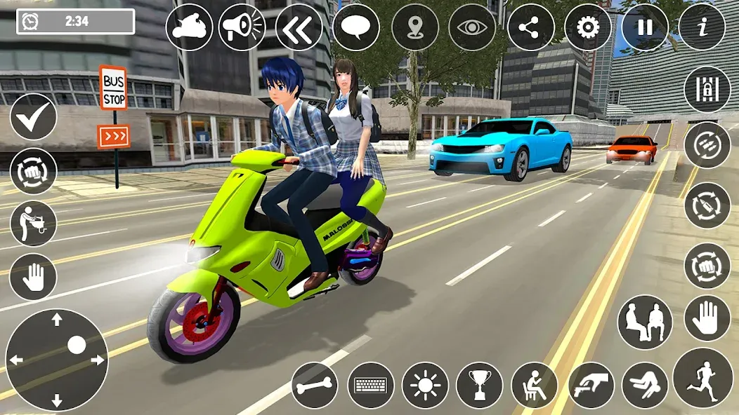 High School Boy Virtual Life — Взломанная версия (Много денег) — скриншот 5