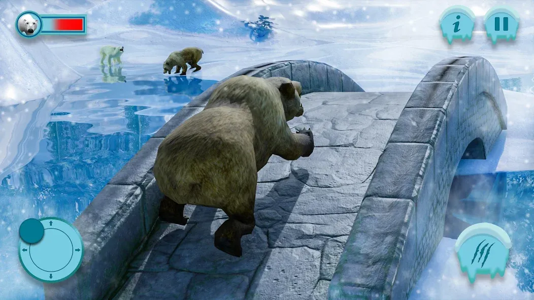 Скачать Polar Bear Family Survival на телефон — Много денег — скриншот 1