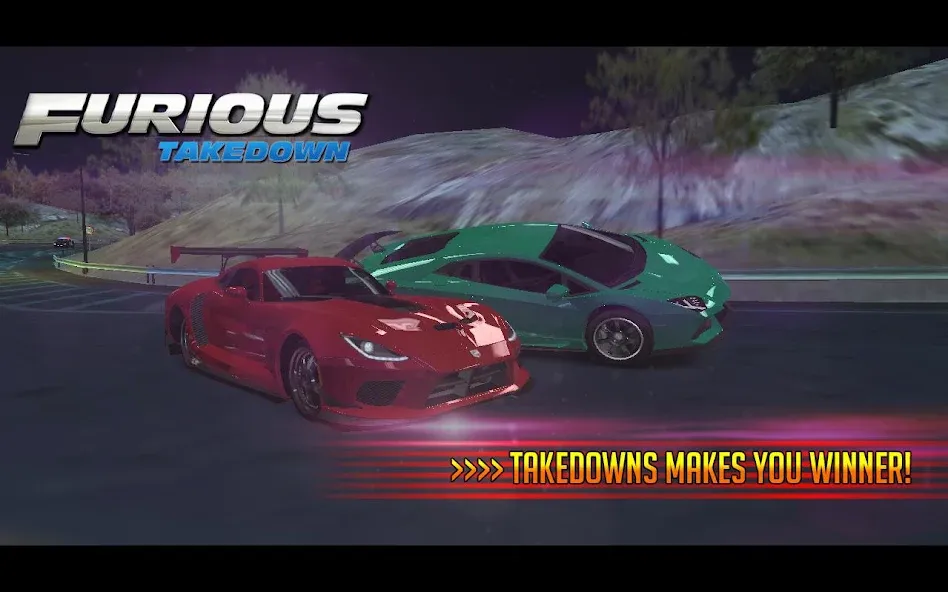 Скачать взломанную Furious: Takedown Racing — Много денег — скриншот 4 Скачать взломанную Furious: Takedown Racing — Много денег — скриншот 4