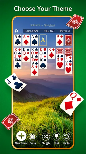 Solitairescapes MOD APK — Много денег и без рекламы — скриншот 3