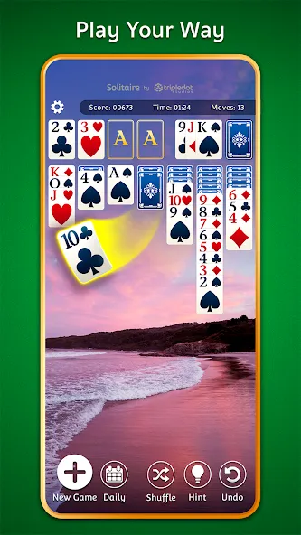 Solitairescapes MOD APK — Много денег и без рекламы — скриншот 4