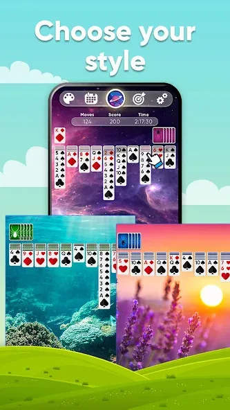 Скачать Spider Solitaire с модом — Все темы разблокированы — скриншот 3 Скачать Spider Solitaire с модом — Все темы разблокированы — скриншот 3