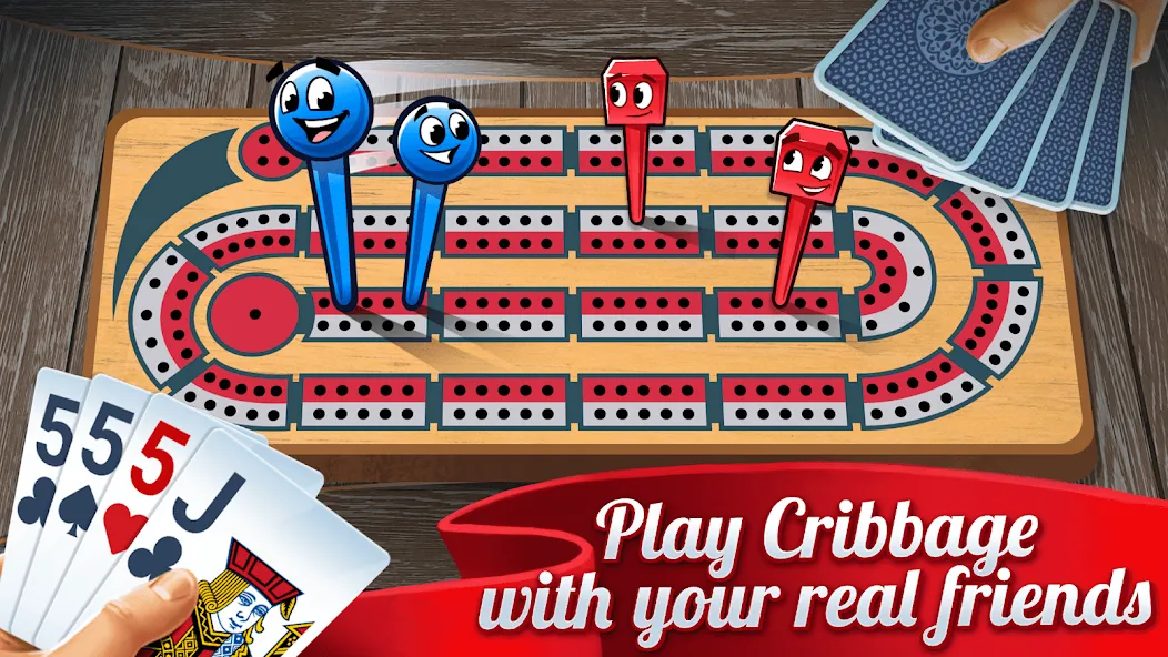 Скачать Ultimate Cribbage: Card Board на Android — Все карты открыты — скриншот 1