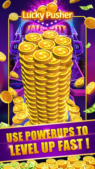 Lucky Cash Pusher Coin Games Mod APK Много денег — Скачать на Андроид — скриншот 5