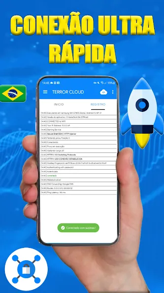 TERROR CLOUD - (INTERNET VPN) — Мод: Премиум серверы разблокированы и отключена реклама — скриншот 3