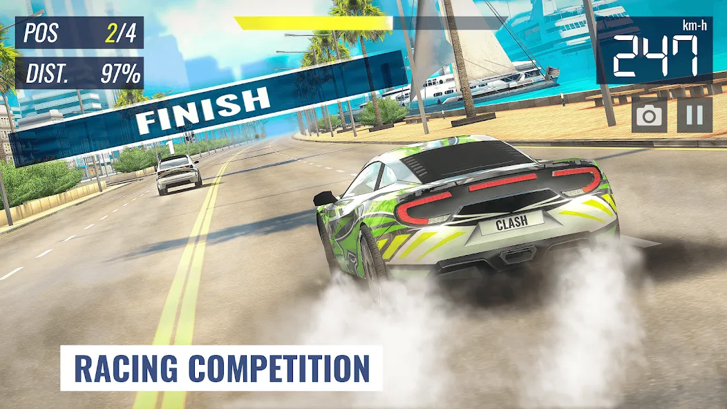 Скачать Racing Clash на Android — Со взломом много денег — скриншот 3