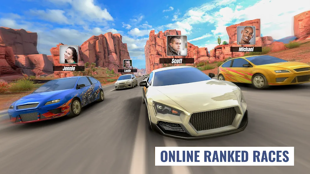 Скачать Racing Clash на Android — Со взломом много денег — скриншот 5