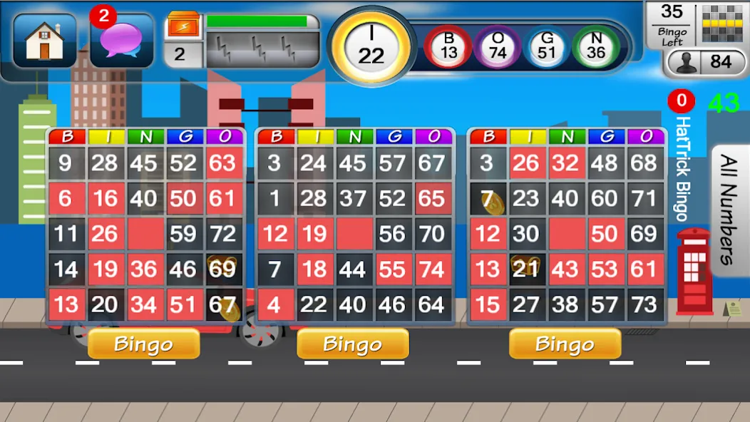 Взломанная Bingo Game на Андроид — Много денег — скриншот 3