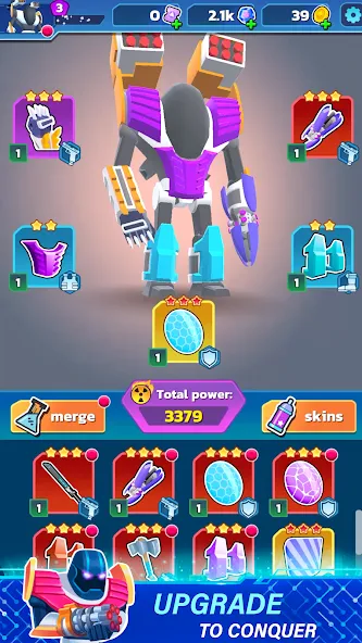 Скачать Mechangelion - Robot Fighting на Android — Много денег и бесконечные кристаллы — скриншот 4