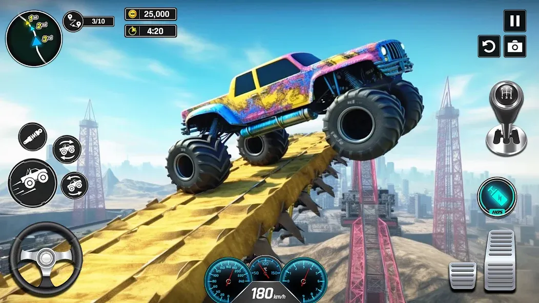 Скачать Monster Truck Games- Car Games MOD APK — Много денег — скриншот 2 Скачать Monster Truck Games- Car Games MOD APK — Много денег — скриншот 2