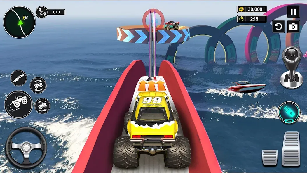 Скачать Monster Truck Games- Car Games MOD APK — Много денег — скриншот 4 Скачать Monster Truck Games- Car Games MOD APK — Много денег — скриншот 4