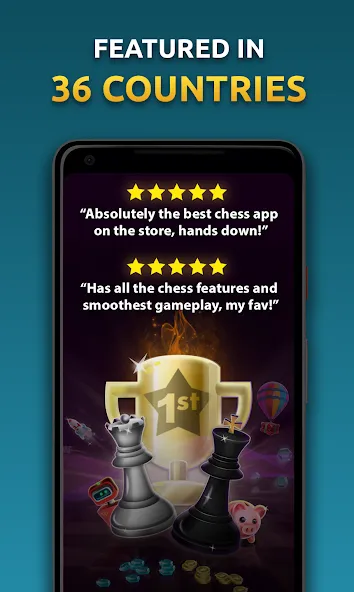 Chess Stars Multiplayer Online — Все шахматные фигурки открыты — скриншот 1