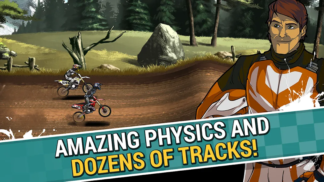 Скачать Mad Skills Motocross 2 MOD APK — Много денег и всё открыто — скриншот 1 Скачать Mad Skills Motocross 2 MOD APK — Много денег и всё открыто — скриншот 1