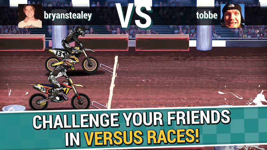 Скачать Mad Skills Motocross 2 MOD APK — Много денег и всё открыто — скриншот 3 Скачать Mad Skills Motocross 2 MOD APK — Много денег и всё открыто — скриншот 3