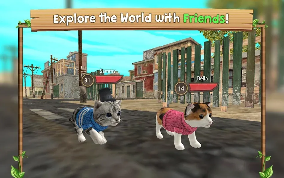 Скачать взломанную Cat Sim Online: Play with Cats — Много денег и бесплатный шопинг — скриншот 4