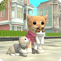 Скачать взломанную Cat Sim Online: Play with Cats — Много денег и бесплатный шопинг
