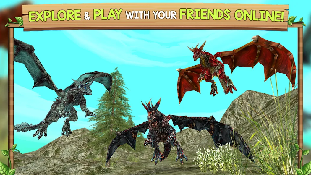 Скачать Dragon Sim Online: Be A Dragon (Мод: Много денег) на Андроид — скриншот 4