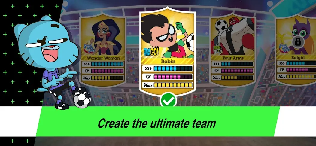 Toon Cup - Football Game на Андроид — Мод Много денег и всё открыто — скриншот 1
