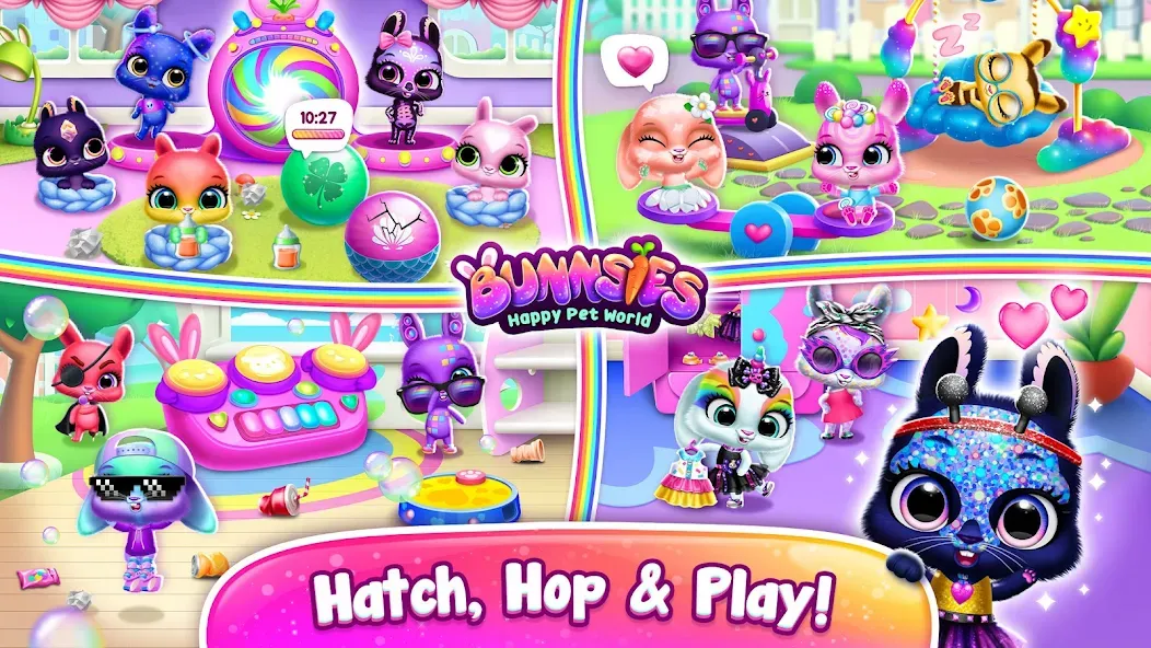 Bunnsies - Happy Pet World на Андроид — Много денег — скриншот 3