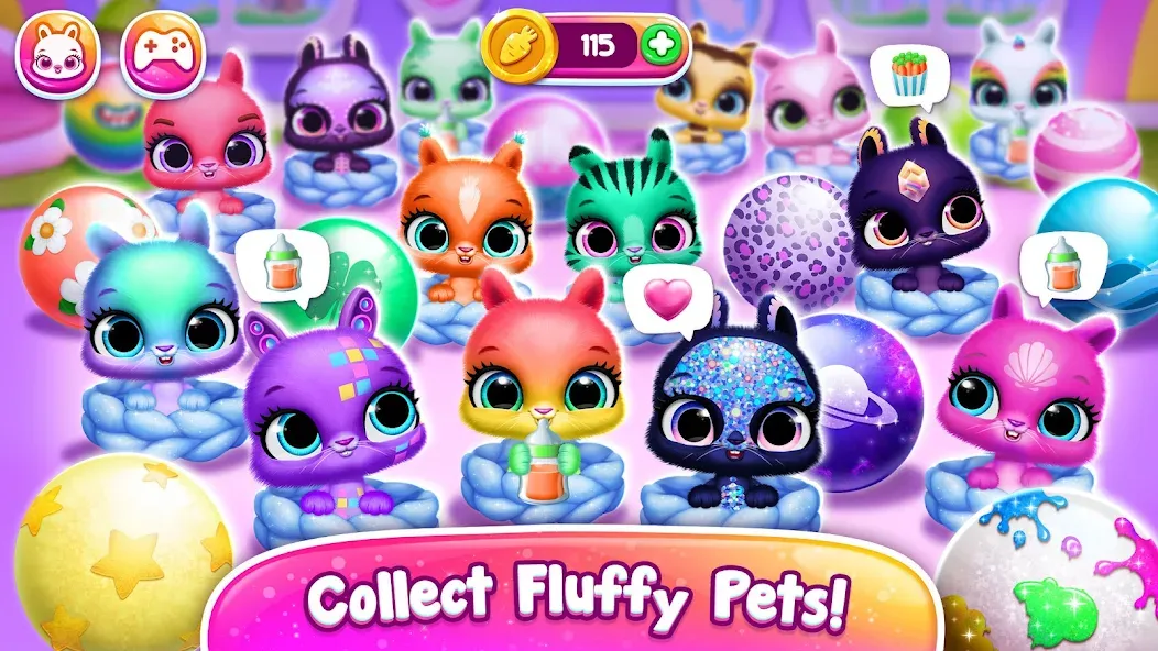 Bunnsies - Happy Pet World на Андроид — Много денег — скриншот 4