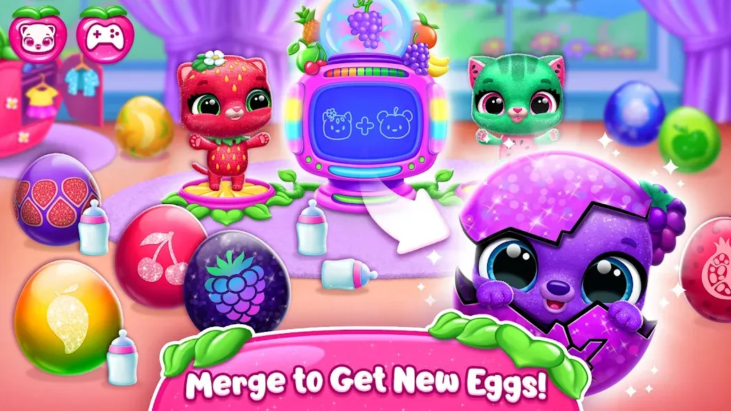 Fruitsies - Pet Friends MOD APK на Android — Много денег — скриншот 3