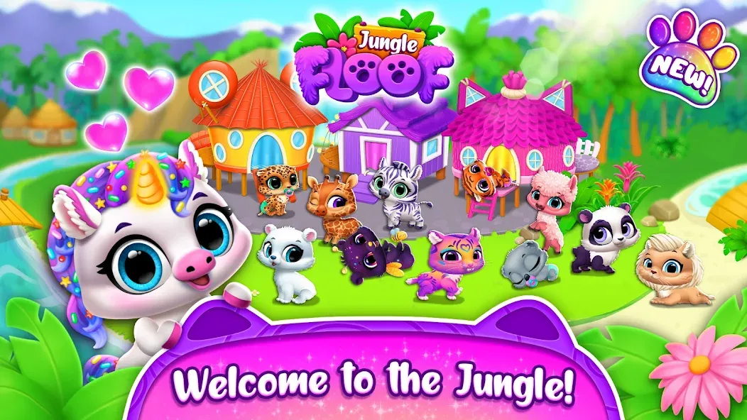 Скачать Jungle Floof - Island Pet Care (Мод: Много денег) на Андроид — скриншот 4