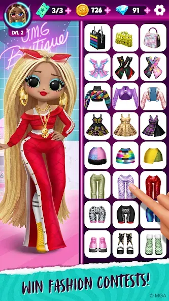 LOL Surprise! OMG Fashion Club Mod APK Много денег и алмазов — Скачать на Андроид — скриншот 3