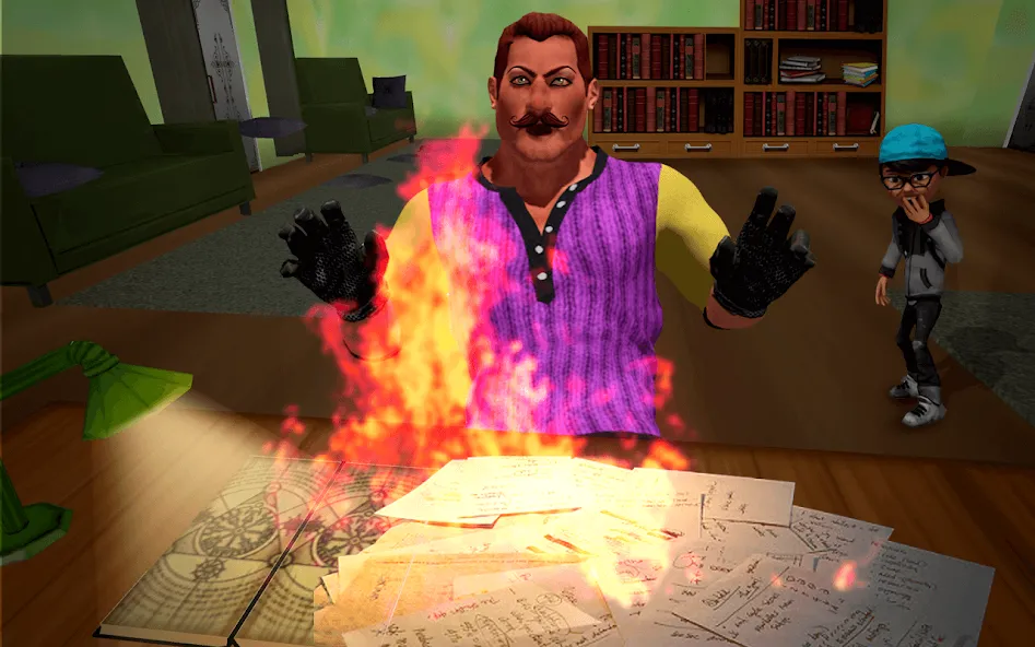 Scary Neighbor Strange Teacher MOD — Много денег на Андроид — скриншот 2