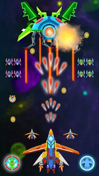 Взлом Galaxy Shooting: Alien Attack — Много денег — скриншот 4