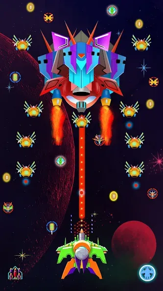 Взлом Galaxy Shooting: Alien Attack — Много денег — скриншот 5