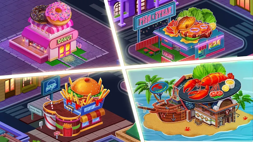 Скачать взломанную Cooking Max: Restaurant Games — Много денег — скриншот 1