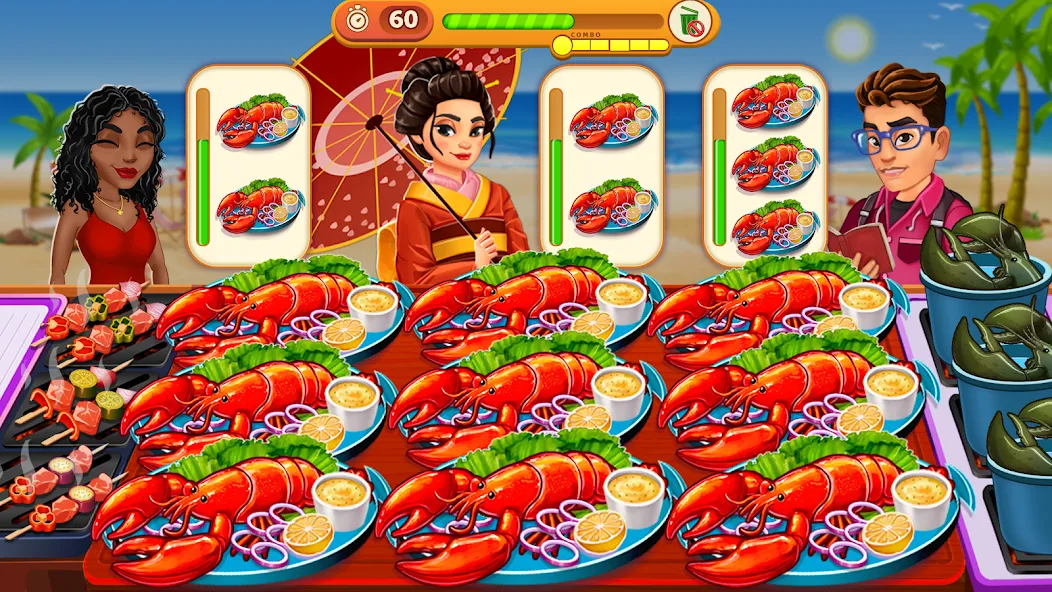 Скачать взломанную Cooking Max: Restaurant Games — Много денег — скриншот 2